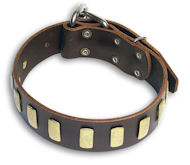 Rottweiler Qality Brown dog collar 20 inch/20'' collar-S33p Rottweiler Qality Brown dog collar 20 inch/20'' collar-S33p