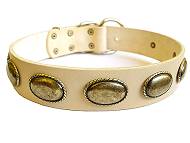 Retro Rulz - Gorgeous Vintage Dog Leather Collar - C103 Retro Rulz - Gorgeous Vintage Dog Leather Collar - C103