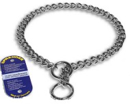 Choke chain chrome plated steel collar for Rottweiler 1/9 inch (3.00 mm) Choke chain chrome plated steel collar for Rottweiler 1/9 inch (3.00 mm)